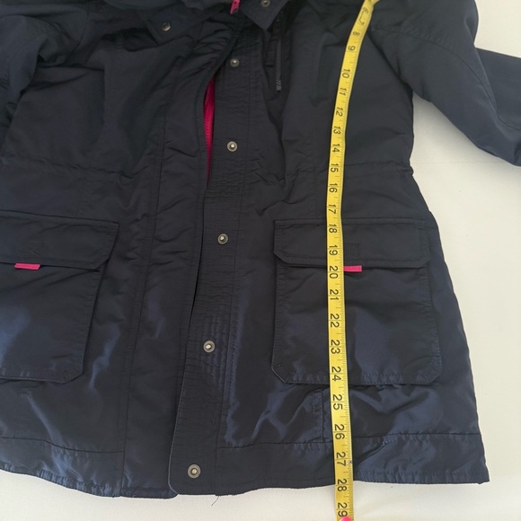 Abercrombie & Fitch Women’s Navy Hooded Parka Jacket Size L Winter Coat - Picture 13 of 15